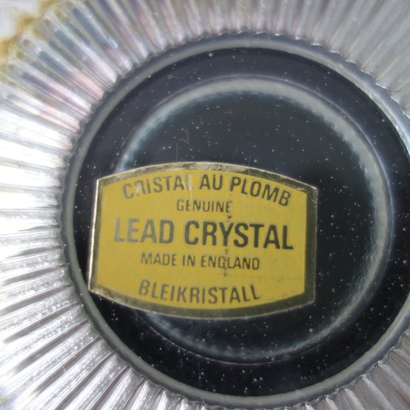 Crista Au Plomb Genuine Lead Crystal Made in England Bleikristall Bowl - Picture 3 of 9